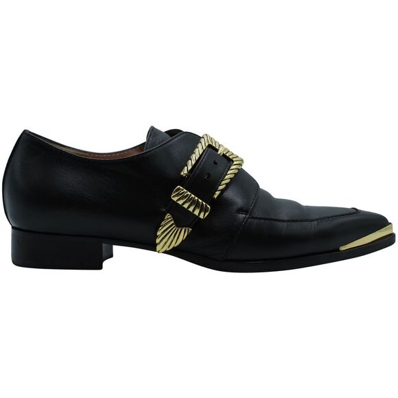 Alberta Ferretti Oxfords in Black Leather - Picture 1 of 8